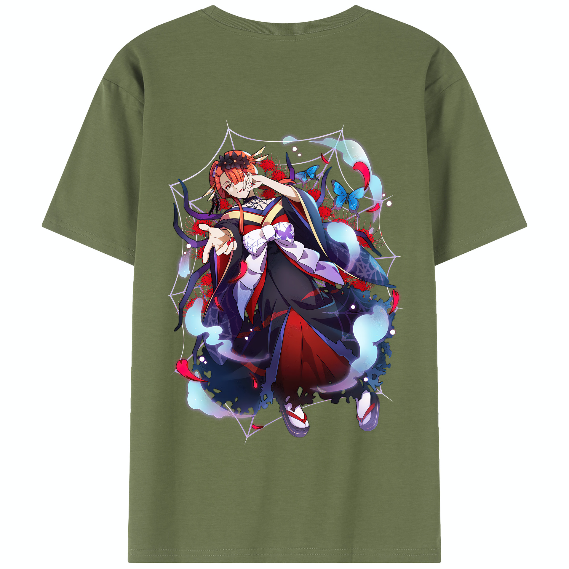 （画像用） 文豪ストレイドッグス Bungo Stray Dogs 綿100％半袖Tシャツ（背面プリント）